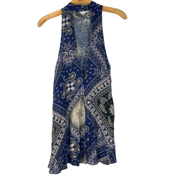 NWOT Intimately Free People Beaux Slip Paisley Halter Sleeveless Tunic D… - Picture 2 of 7